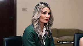Threesome With Principal For Valedictorian Spot!