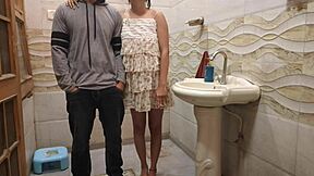 Desi Indian step father sees his young step daughter smoking alone and decides to punish her.