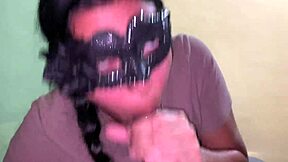 i'm a horny latina teen giving deepthroat blowjob with brackets being submissive in homemade reality slut adventures