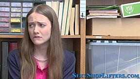 milf and teen got caught shoplifting, so they're sucking off the mall cop now.