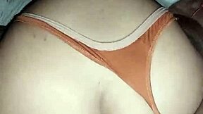 stepsister mistakes hole for accidental anal sex with big cock pov, cumming on her ass in homemade lingerie romp