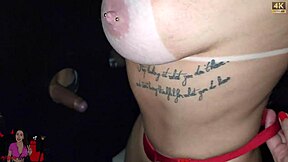 Athletic brunette babe with big ass and hairy pussy gets fucked by stranger at gloryhole. Teen swallows cum without condom.