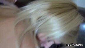 Glamorous czech teen gets tempted in the shop with striptease clothes ripped then drilled hardcore pov in adorable glamour.