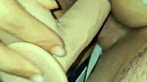 Busty latina milf with big ass and tits craves double penetration using dildo and big cock for anal creampie