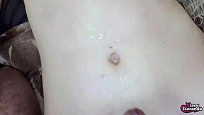 Blonde Teen Stepsister Teased in Doggystyle Before Homemade Creampie Swallow