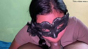 i'm a horny latina teen giving deepthroat blowjob with brackets being submissive in homemade reality slut adventures