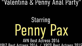 Anal lovers valentina nappi and penny pax take fat dick in 3some assfucking with cowgirl riding 😈