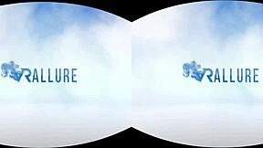 In VRAllure, petite ebony Amari enjoys solo masturbation games with toys in a voyeur pov riding session