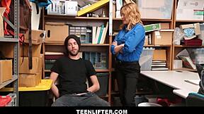 oh gosh, i caught this teen shoplifter, but the big tits milf guard krissy lynn makes a taboo sex agreement with the burglar, involving blowjob, cunilingus, and orgasm on his big cock...
