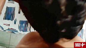 Black Ebony Teen Brunette Gets POV Doggystyle Fucking With Cumshot On Natural Tits!