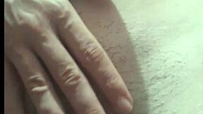 this sexy usa teen prostitute with small tits and petite body masturbates her wet pussy close up. she's cute solo without panties under short showing hairy details.