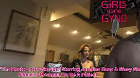 Stacy Shepard Strips Naked In Doctor's New Scrubs! Sexy Preshoot Fun Behind The Scenes At Girlsgonegyno Reup