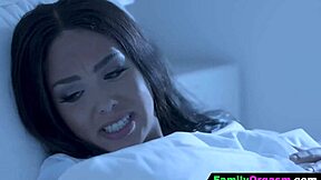 FamilyOrgasm step dad loses the morale after caught by stepdaughter for 69 cowgirl riding and hardcore fucking.