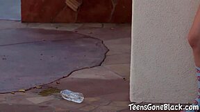 petite brunette joseline kelly takes a pounding from that monster black cock in hardcore action