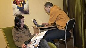 I watch how this large muscular stranger creampies my girlfriend