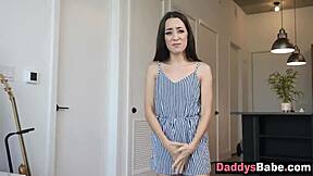 stepdad fucks stepdaughter to prepare her for sex with boyfriend. he uses pov on shaved pussy.