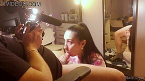 oh man, that vape and blowjob from stunning cocksucker black lynn was intense behind the scenes