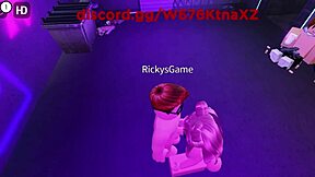 This barely legal virgin nerd experienced her first blowjob from a slutty big ass girl in Roblox scenario. It turned into wild big cock action.