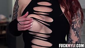 i tease with big boobs popsicle blowjob but his hard cock gets lame cumshot oops