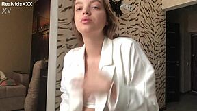 Young cutie clamps clips on pussy and nipples then masturbates with fake dick in homemade video