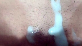 Watch this Brazilian milf take young guy's virginity and scream as he fills her shaved pussy with creampie cum!