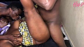 african stepmom fucked stepsons face before hot threesome on sunday