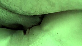 Babysitter Takes Huge Cumshot on Tight Pussy in Close-Up Bedroom Creampie with Daddy