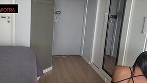 The best thing in the world is finding a slutty maid who can't resist a big interracial monster cock