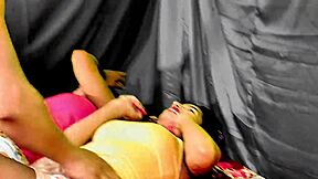 Multiple teen girls get fucked in threesome with blowjob, doggystyle, and squirting action in homemade video.