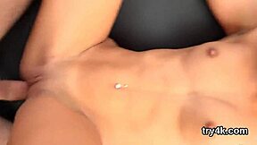 Fervid Cutie Gives Deepthroat Blowjob in POV and Gets Soft Pussy Fucked Hardcore