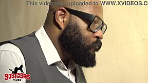 My cuckold is a voyeur watching tight Brazilian brunette take big black cock in ass