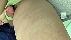 Horny Amateur Petite Girl Gets Penis in Underwear on Bus with Public Cumshot