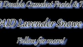 Oh wow, this white lipstick milf just got the most intense double cumshot facial and throatpie ever!