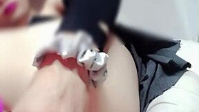 Hey check out this hot young ladyboy getting ass penetrated in solo anal masturbation session with Rubyqueen