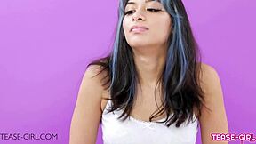 Super cute brunette teen 18+ at school audition - wanna know how I nailed that massage pov with daddy?