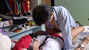 damn that old man just went wild on this big ass teen with his huge cock 😱