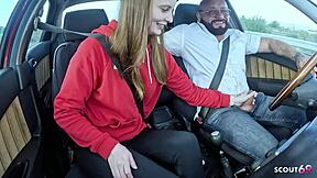 German Real Redhead Ginger Teen 18+ With Pale Skin Surprises Old Guy With Fuck!