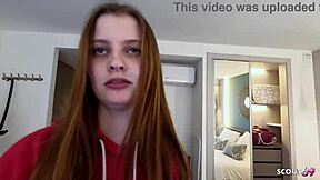 German Real Redhead Ginger Teen 18+ With Pale Skin Surprises Old Guy With Fuck!