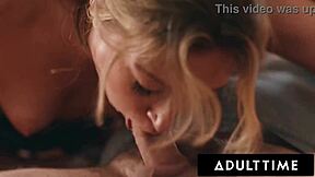 Desperate petite gets caught masturbating her clit before rough doggystyle sex and pussy licking