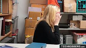 Slut Teen 18+ Shoplifter Zoe Parker Blows Officers Big Cock Not To Go To Jail In Office Fantasy