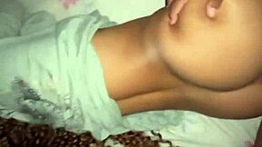 Latina wife in lingerie gets creampie from husband's friend after Halloween party while cuckold husband watches domination