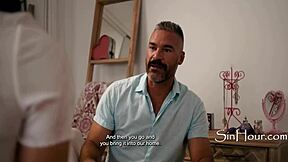 Stepdad caught 18yo Madison Wilde being sexual and got furious with rough deepthroat punishment