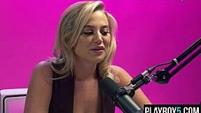 Big natural tits teen Blake Blossom explores self-pleasure to climax.