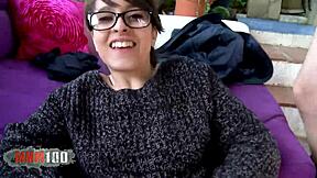 curvy amateur latina contrasts with intense hardcore facial finish