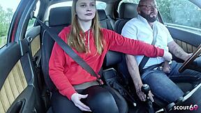 German Real Redhead Ginger Teen 18+ With Pale Skin Surprises Old Guy With Fuck!