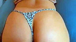 brazilian big oiled booty fucked bbc doggy pov with creampie and orgasm