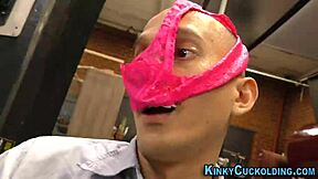 femdom teen 18+ rides big black cock in interracial cuckold fetish with handjob and facial cumshot