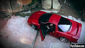 Why does hot teen 18+ lose her virginity with a guy and her stepsis in hardcore group blowjob fucking?