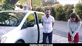 Familydirty - Cute Teen 18+ Step Daughter Seduces Step Dad With Blowjob For New Car - Ellie Eilish!