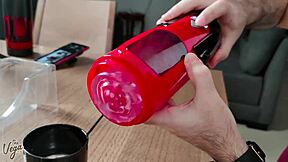 The vegas couple reviews the sohimi dark night male masturbation toy. They tease with blowjob and creampie in chubby latina pov.